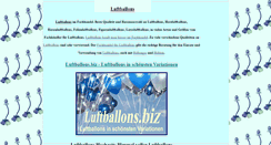 Desktop Screenshot of luftballons-info.biz